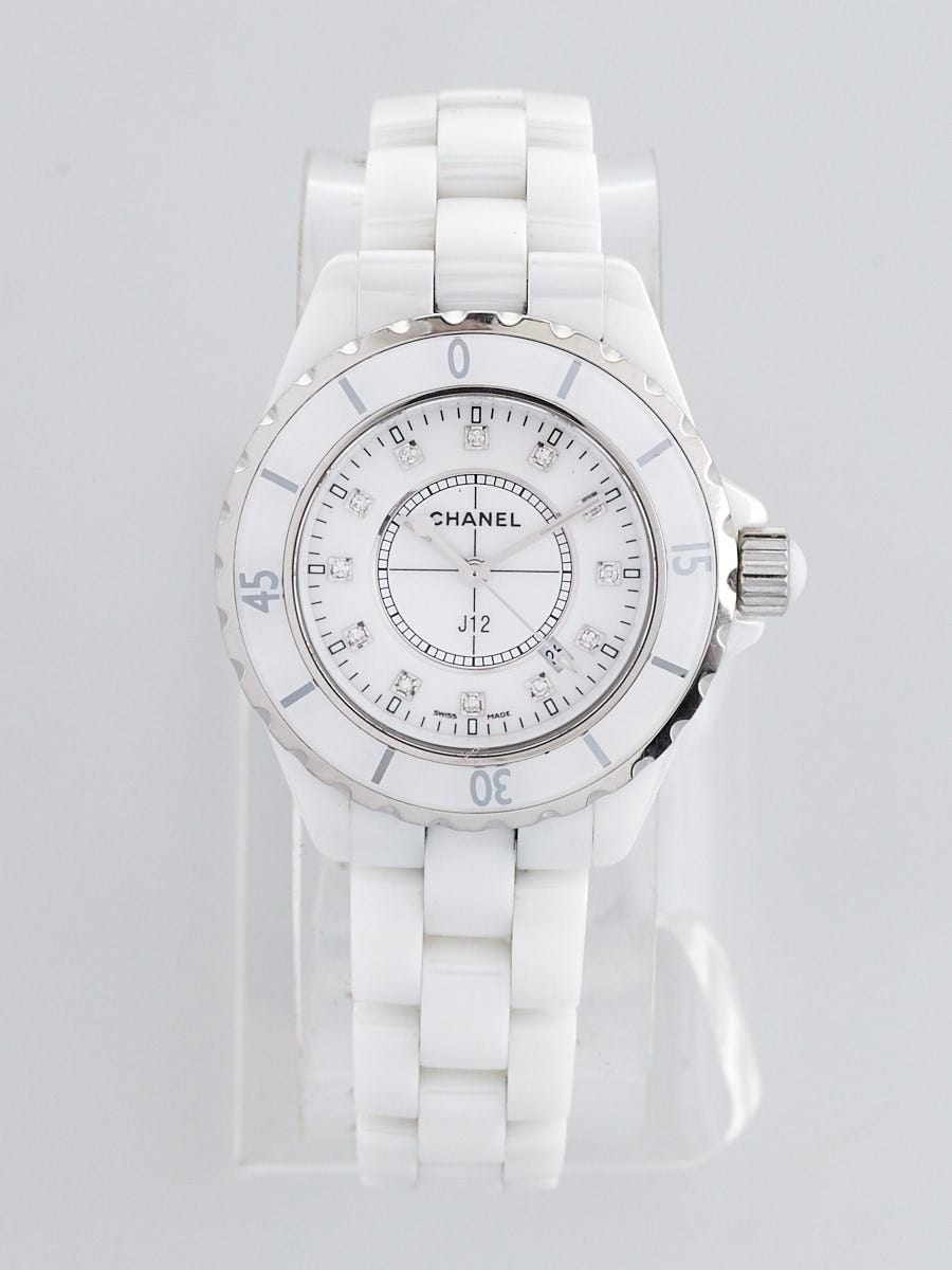 Đồng hồ Chanel J12 H2181 White Ceramic Unisex Watch 33