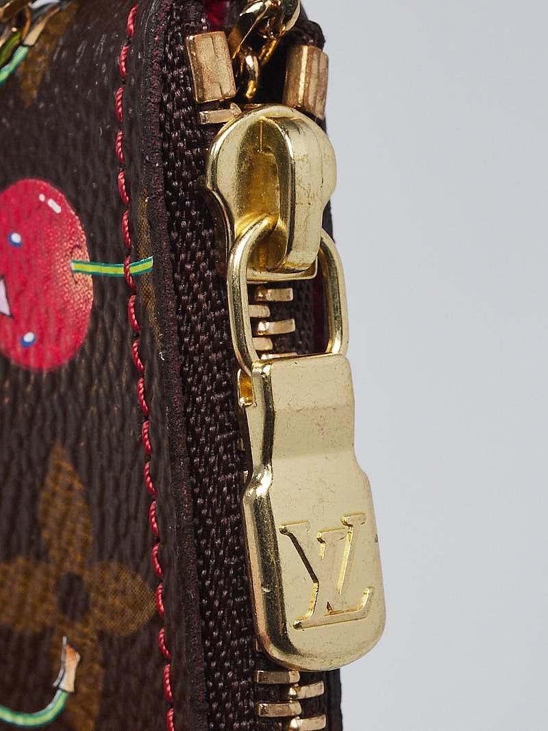 Louis Vuitton Limited Edition Monogram Cerises Canvas Pochette Cles Key and  Change Holder - Yoogi's Closet