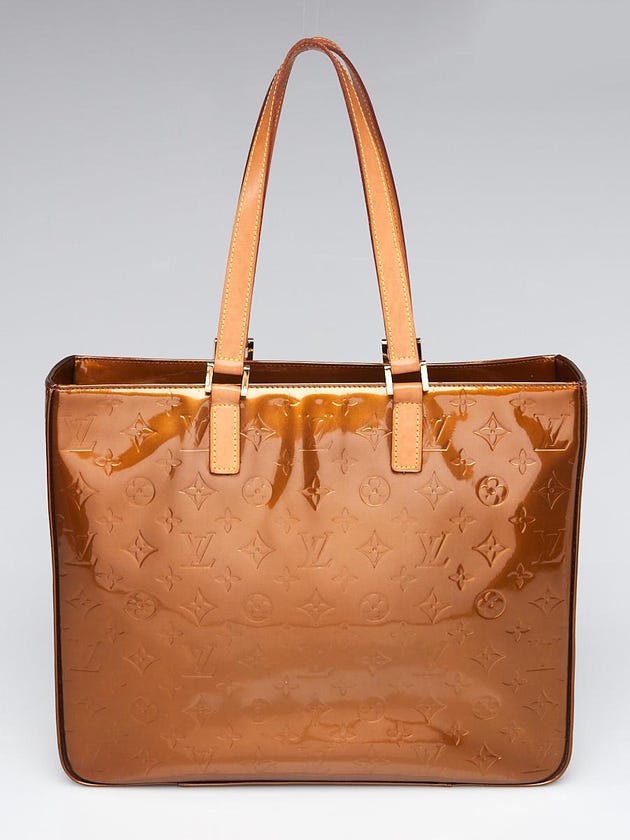Louis Vuitton Bronze Monogram Vernis Columbus Tote Bag