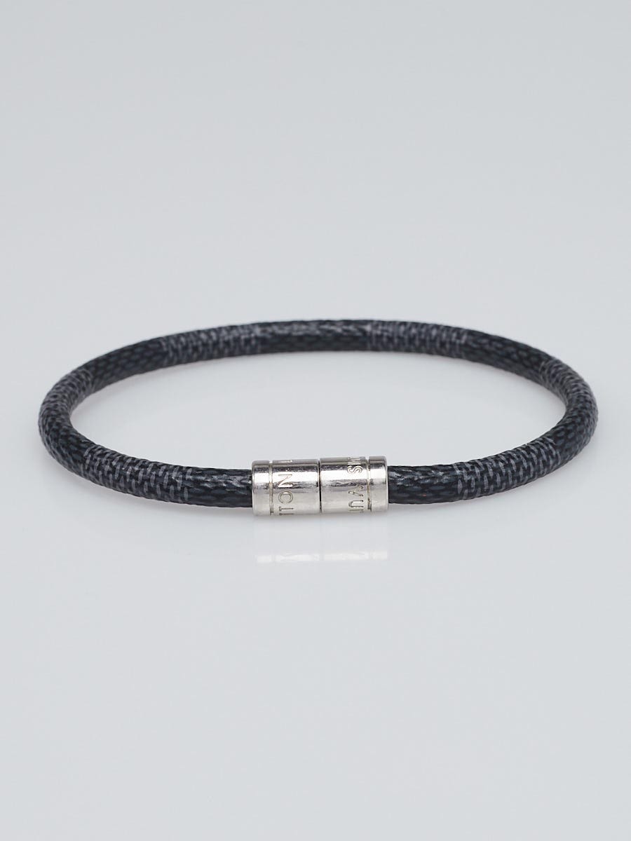 Louis Vuitton Damier Graphite Canvas Snap It Bracelet - Yoogi's Closet
