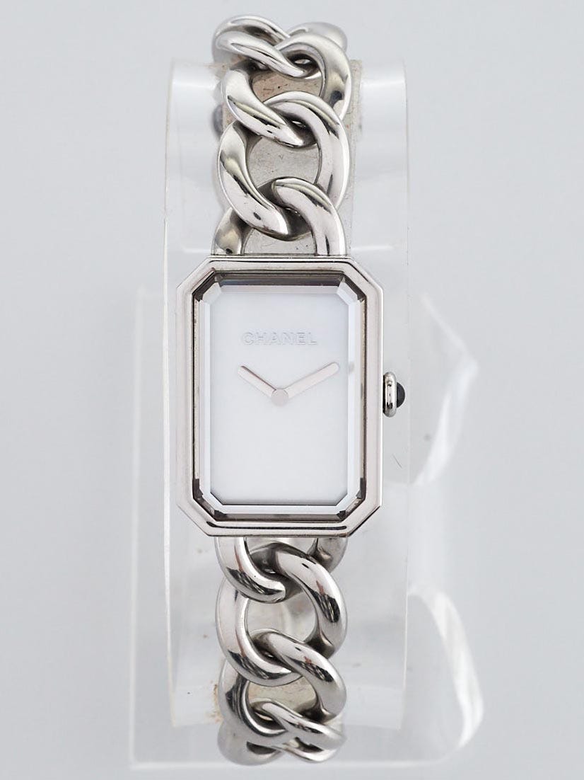 Chanel Premiere Diamond Bezel White Mother of Pearl Dial H3255