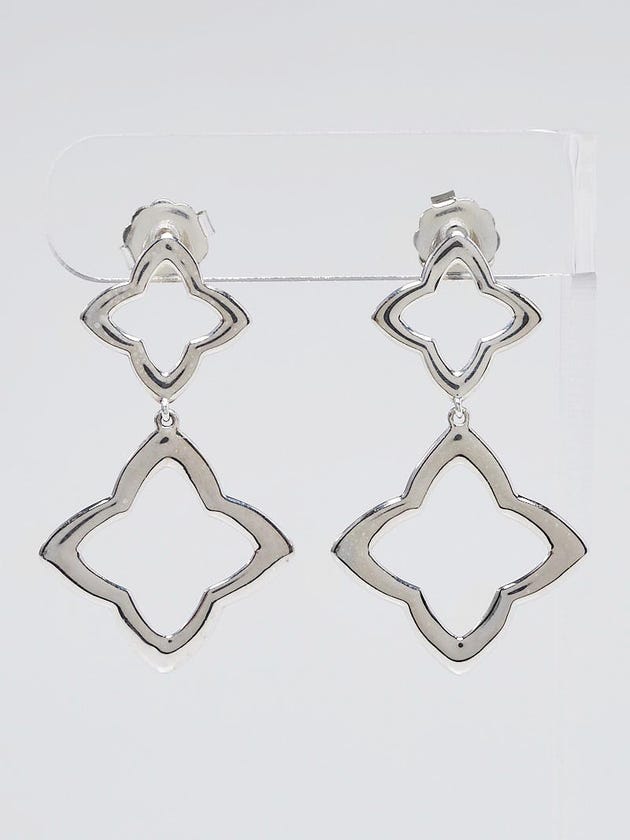 David Yurman Sterling Silver Quatrefoil Double-Drop Earrings