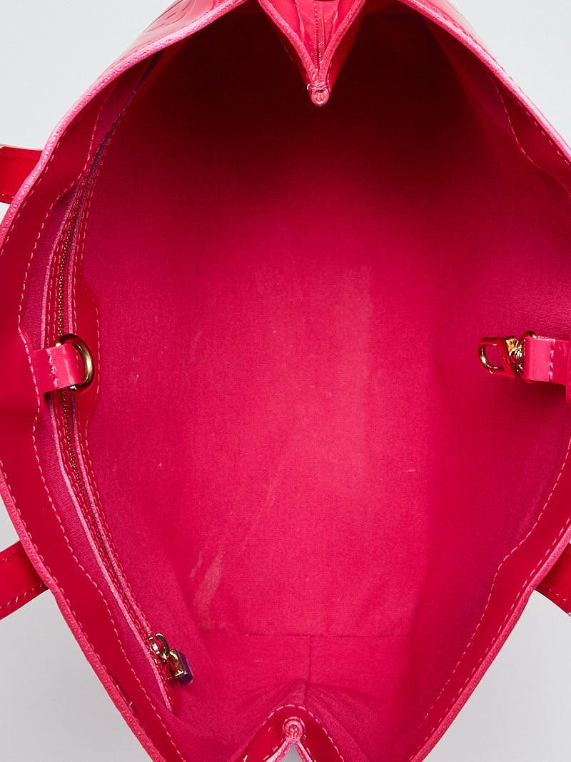 Louis Vuitton Rose Pop Monogram Vernis Wilshire PM Bag - Yoogi's Closet