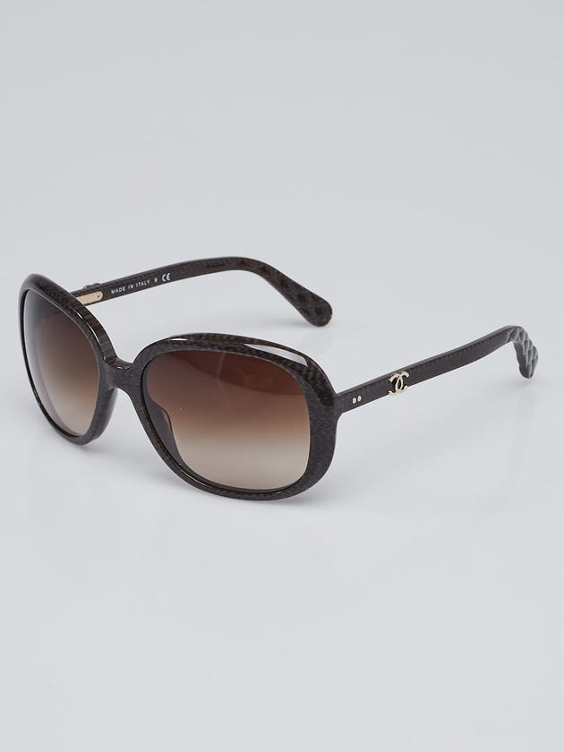 Chanel Brown Print Frame CC Sunglasses - 5244