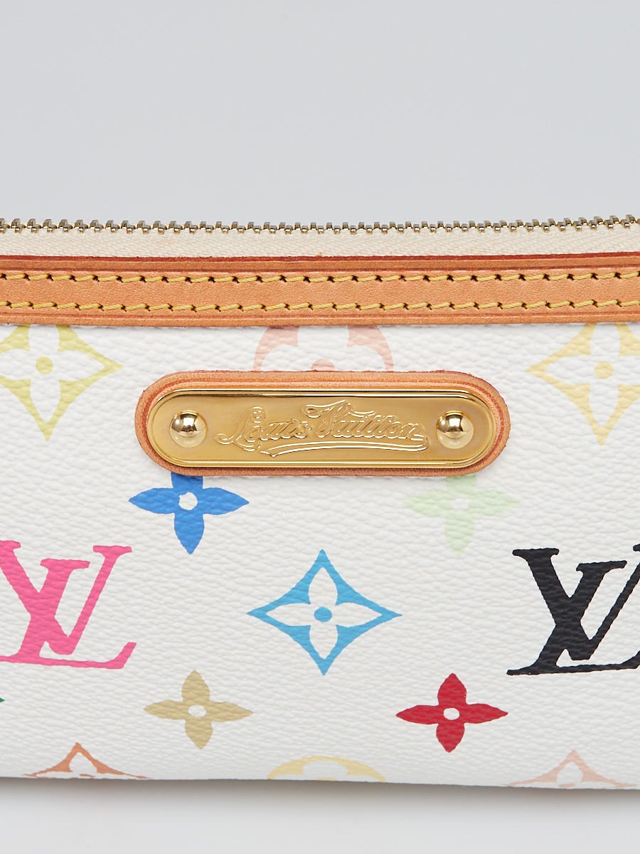 Louis Vuitton White Monogram Multicolore Milla MM Pochette Bag - Yoogi's  Closet