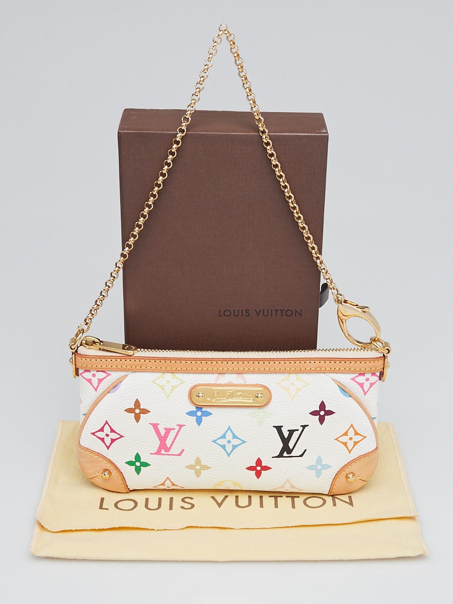 LOUIS VUITTON Milla MM Monogram Pochette Clutch Bag Multicolor