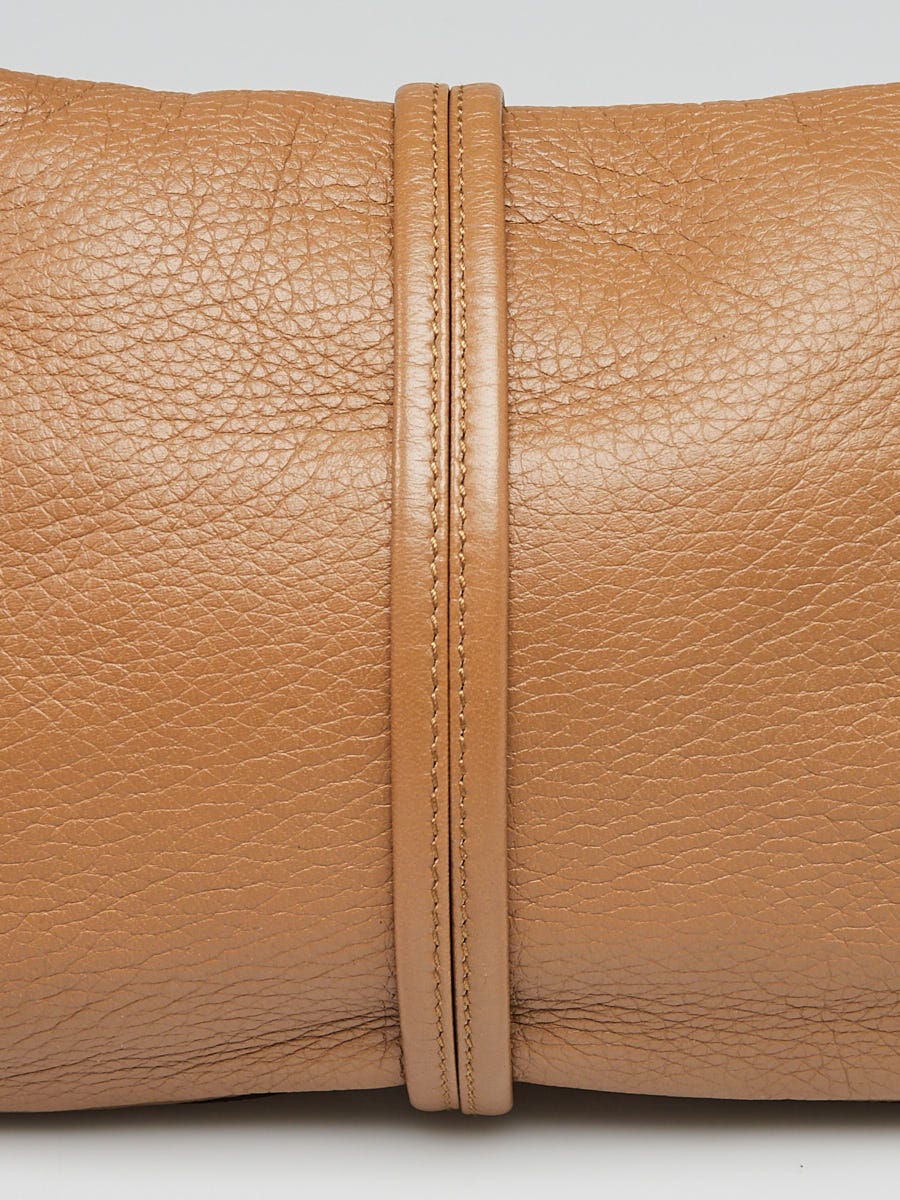 Gucci Beige Leather Croisette Bamboo Evening Bag - Yoogi's Closet