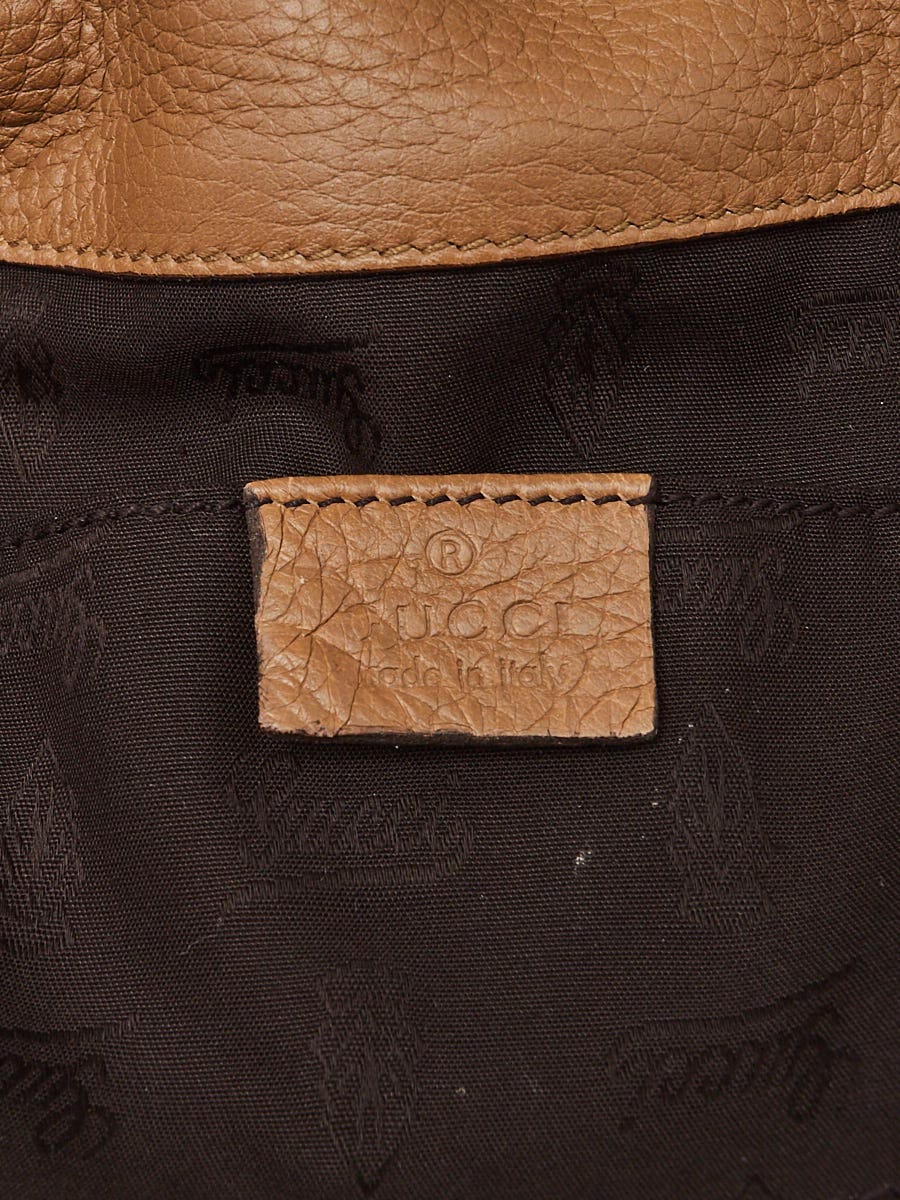 Gucci Brown Bamboo Leather Croisette Evening Bag Beige ref.149066 - Joli  Closet