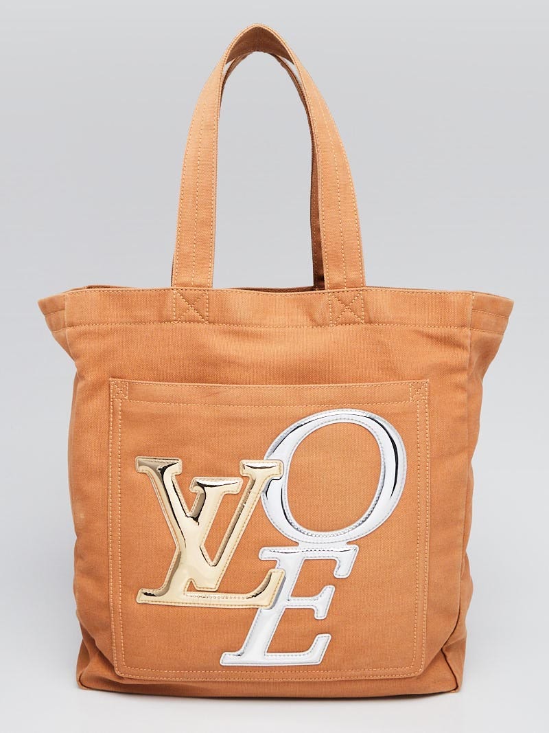 Louis Vuitton Large love canvas tote Bag