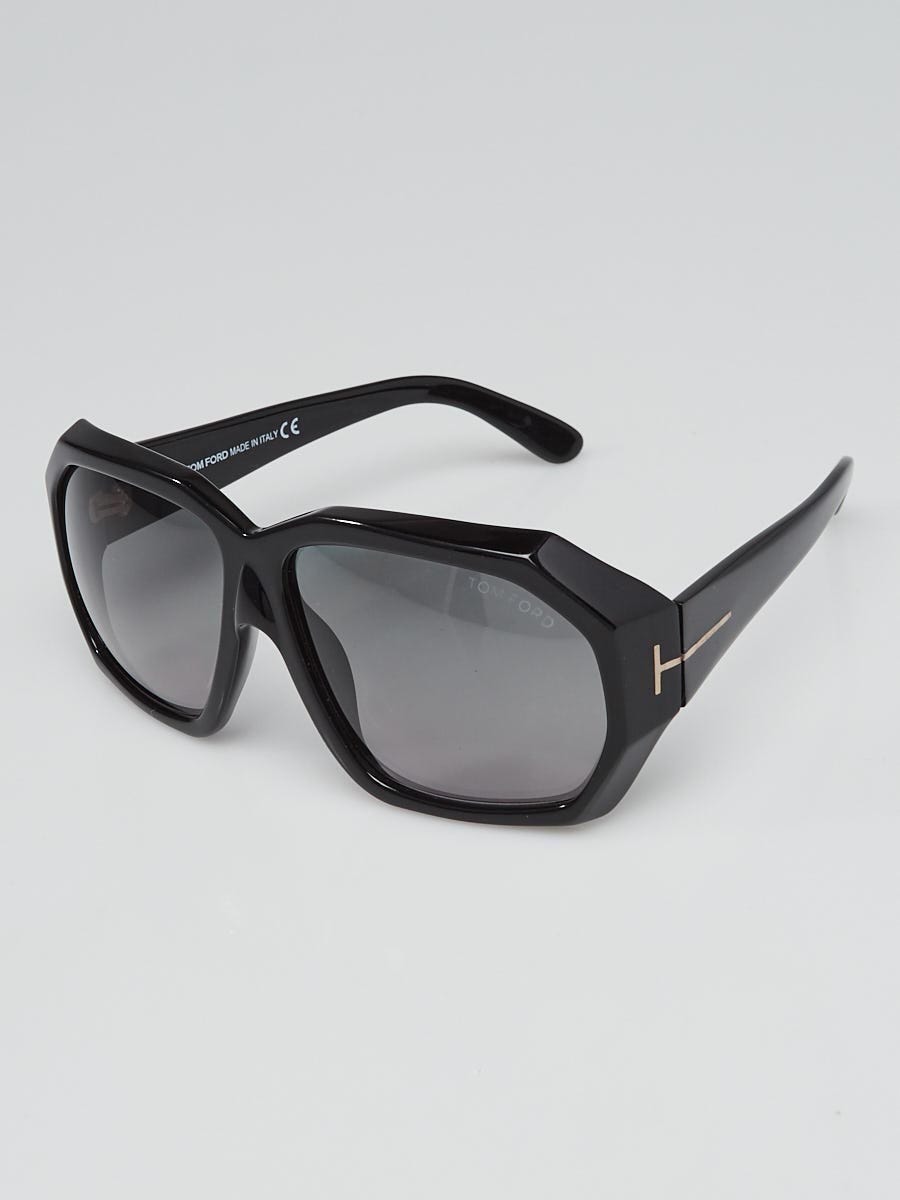 Tom Ford Black Acetate Frame Elise Sunglasses-TF266 - Yoogi's Closet
