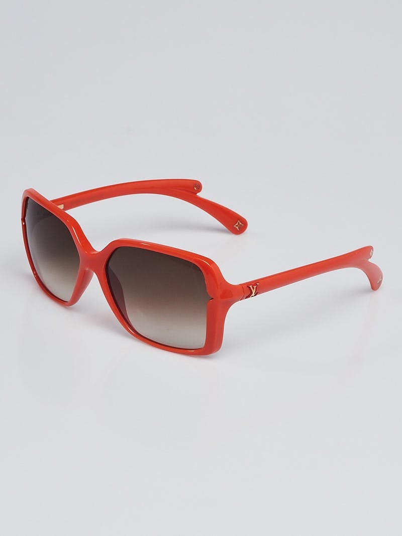 Louis Vuitton Orange Resin Frame Flore Carre Sunglasses-Z0445W - Yoogi's  Closet