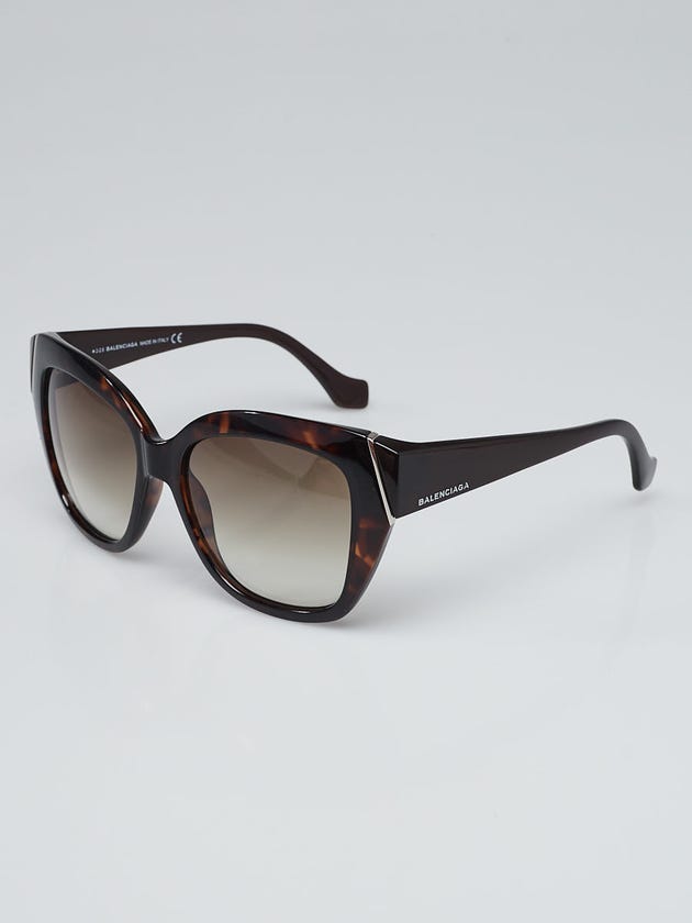 Balenciaga Tortoise Shell Acetate Cat Eye Sunglasses- BA 99