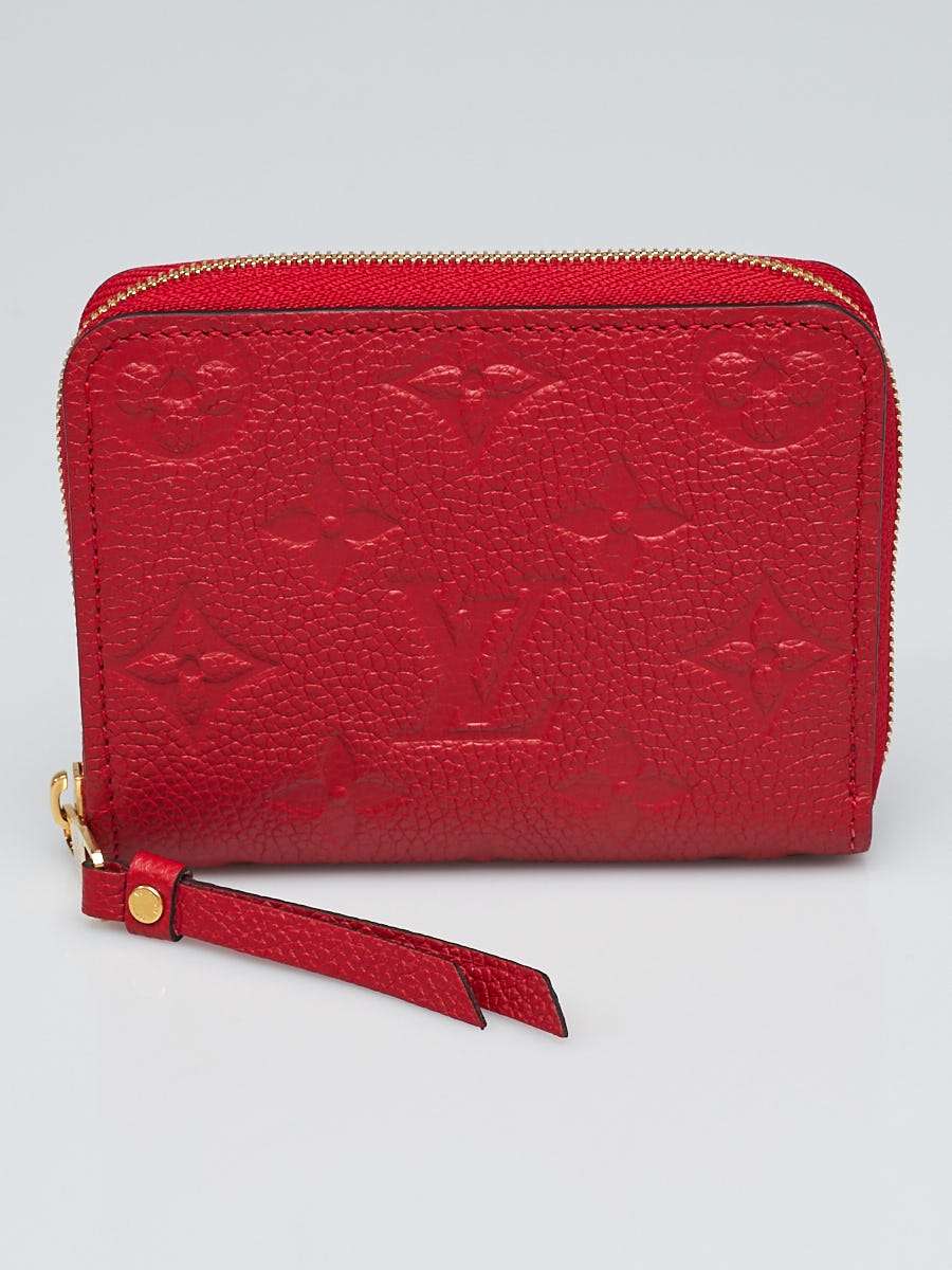 Louis Vuitton Cerise Monogram Empreinte Leather Zippy Wallet - Yoogi's  Closet