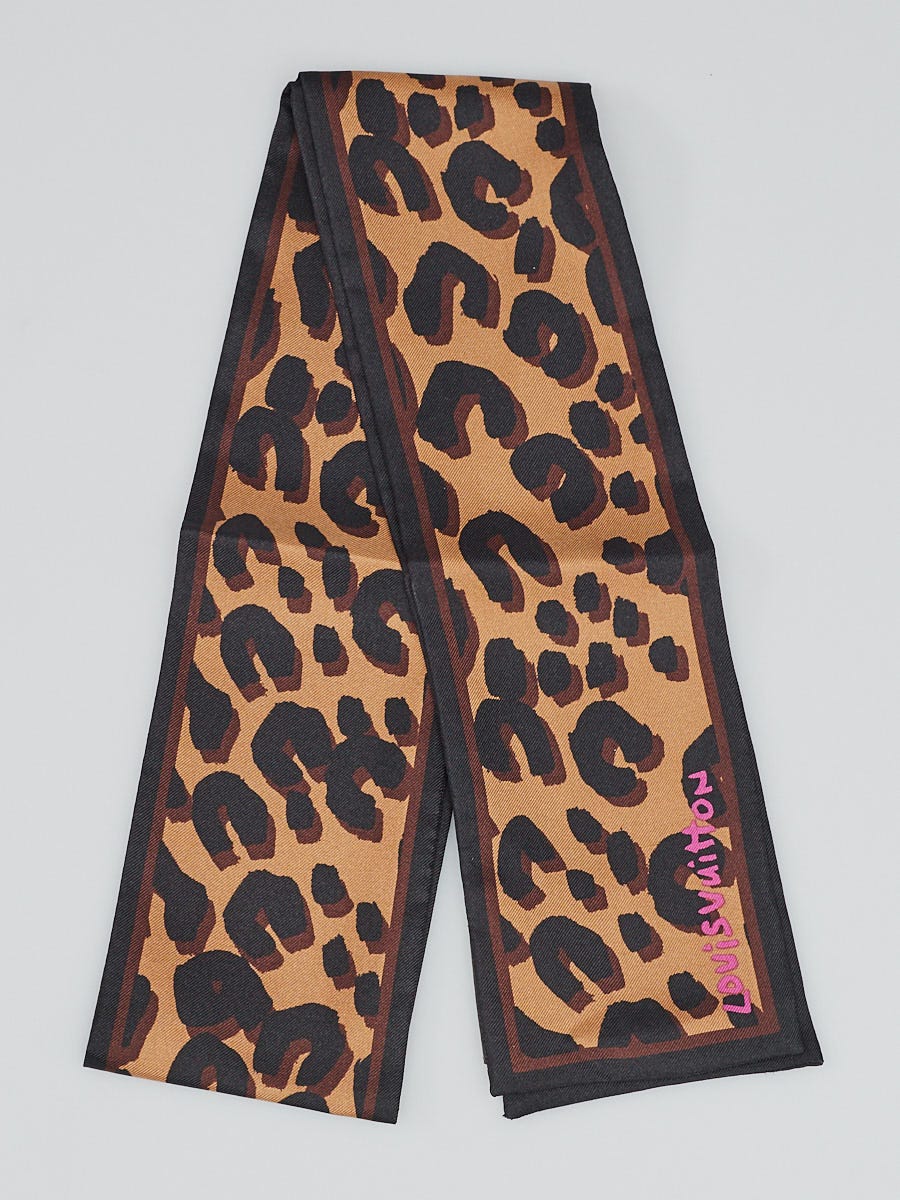 Louis Vuitton Stephen Sprouse Pink Leopard Print Silk Bandeau