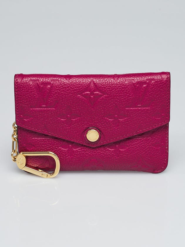 Louis Vuitton Grape Monogram Empreinte Leather Pochette Cles Key and Change Holder