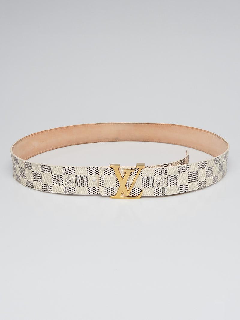 Louis Vuitton Damier Azur LV Initiales Belt Size 100/40 - Yoogi's Closet