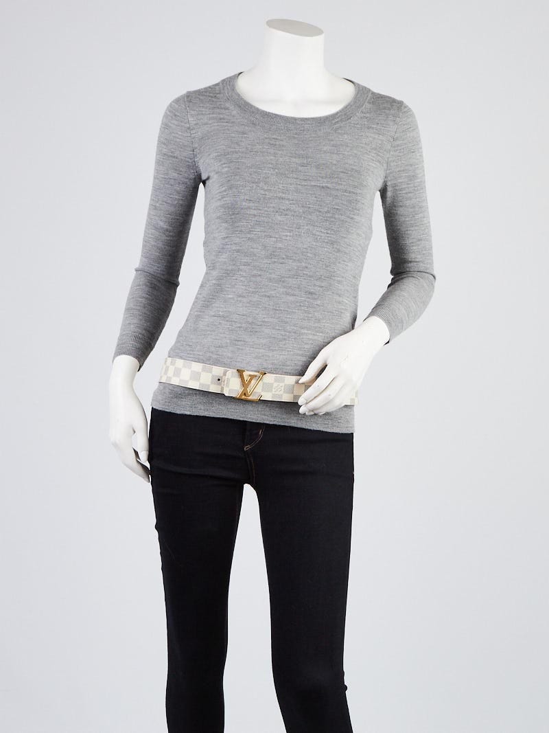 Louis Vuitton Damier Azur LV Initiales Belt Size 100/40 - Yoogi's Closet