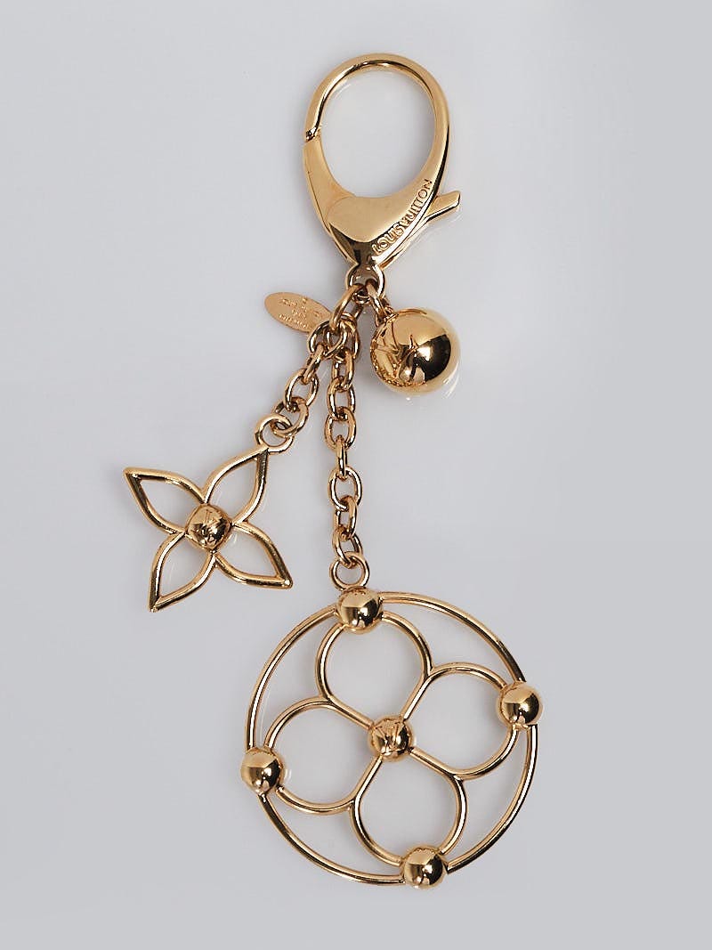 Louis Vuitton Goldtone Metal Into The Flower Key Holder and Bag Charm -  Yoogi's Closet