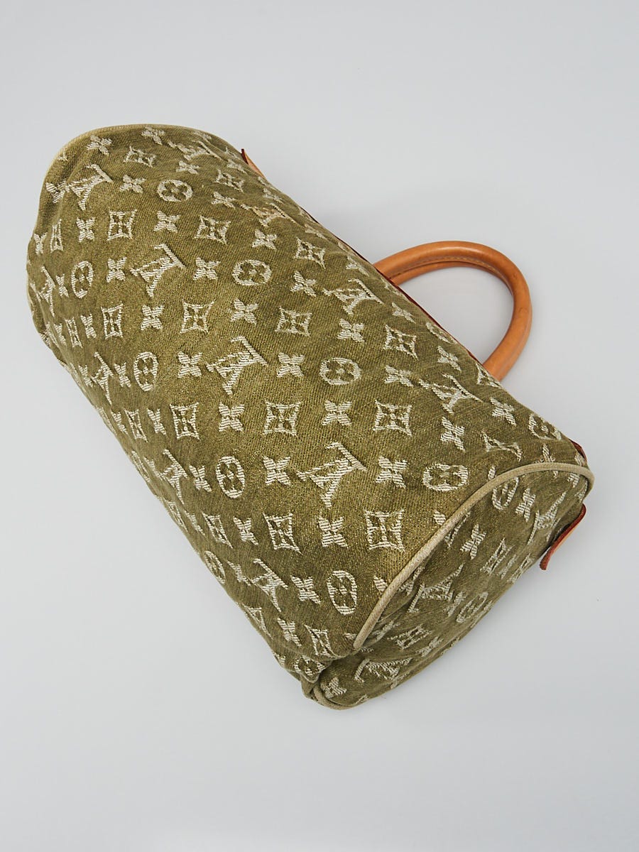 Auth Louis Vuitton Monogram Denim NEO SPEEDY 30 HAND BAG 1E100120n"