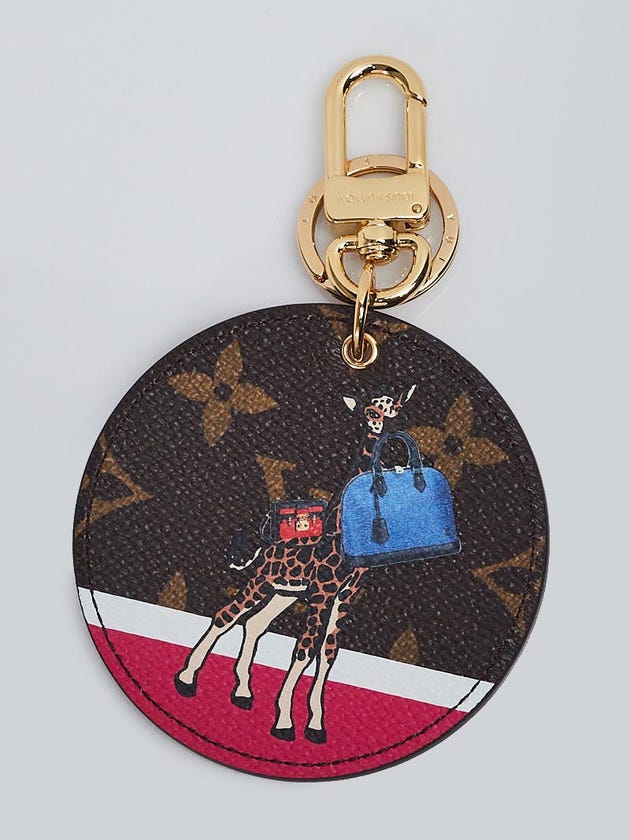 Louis Vuitton Monogram Canvas Illustre Giraffe Key Holder and Bag Charm