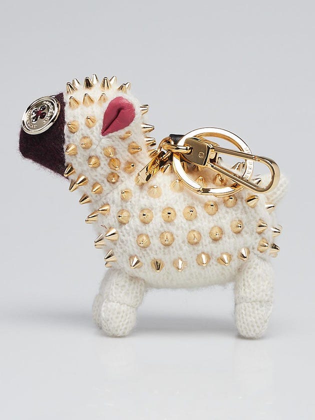 Burberry White Cashmere Studded Wendy the Sheep Charm