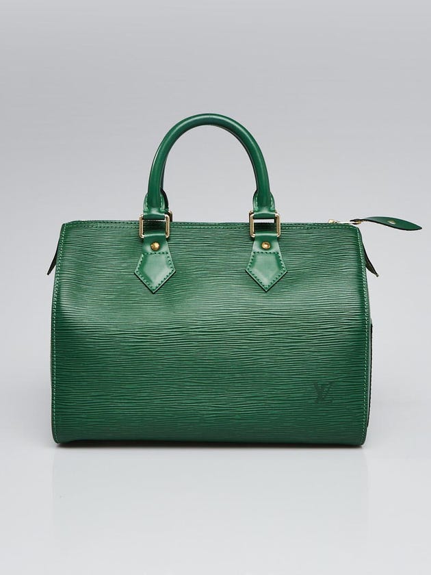 Louis Vuitton Borneo Green Epi Leather Speedy 25 Bag