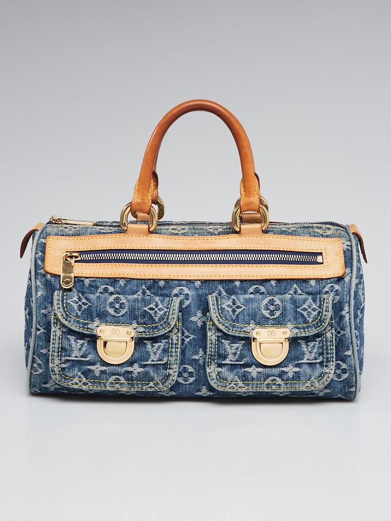 Louis Vuitton Monogram Denim Neo Speedy - Blue Handle Bags