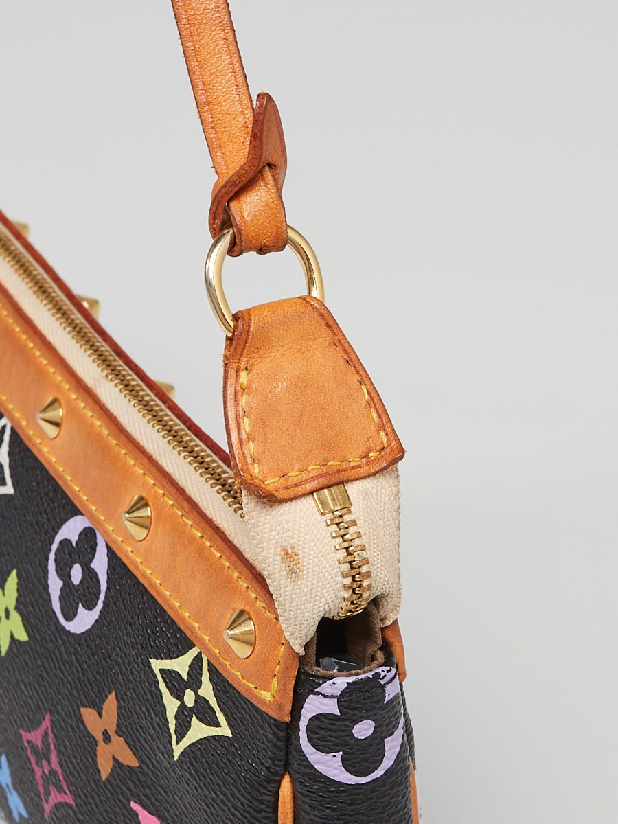 Louis Vuitton Black Monogram Multicolore Accessories Pochette Bag