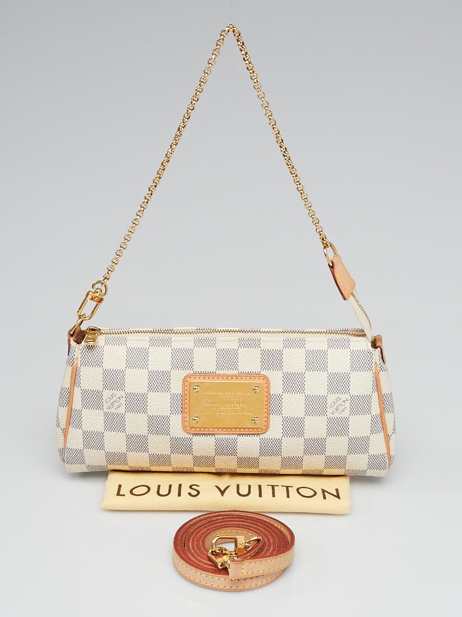 Louis Vuitton Damier Canvas Eva Clutch Bag - Yoogi's Closet