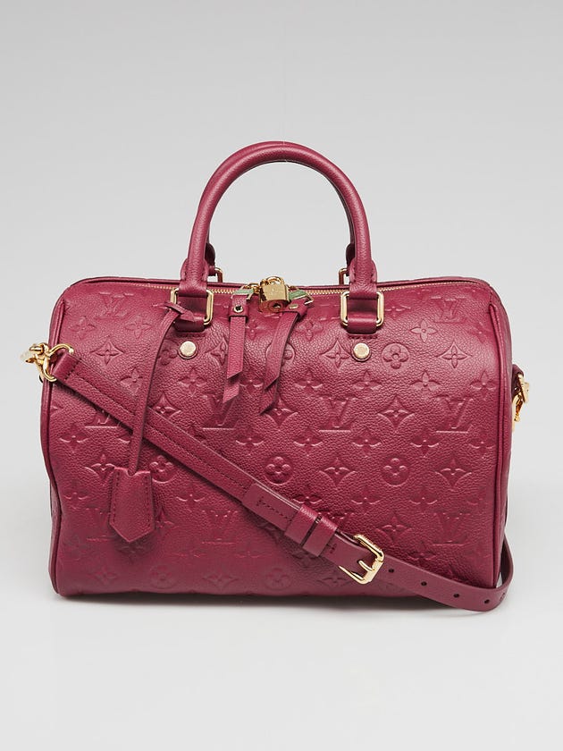 Louis Vuitton Aurore Monogram Empreinte Leather Speedy Bandouliere 30 Bag