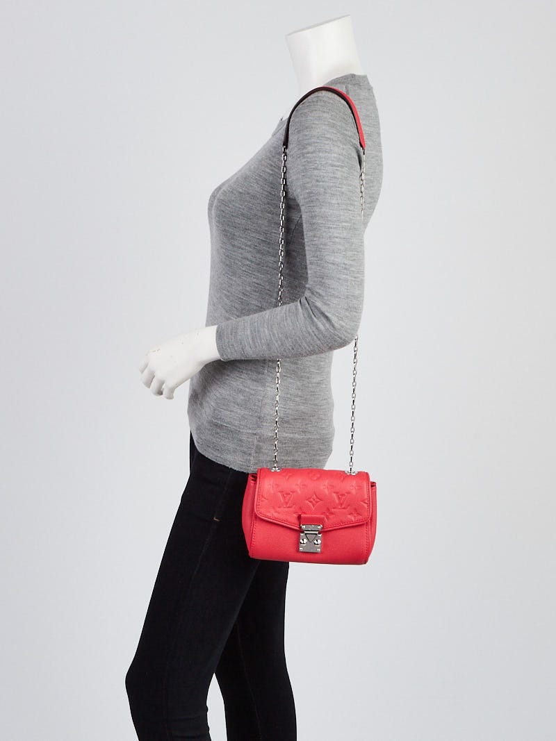 Louis Vuitton Poppy Monongram Empreinte Leather St Germain BB Bag