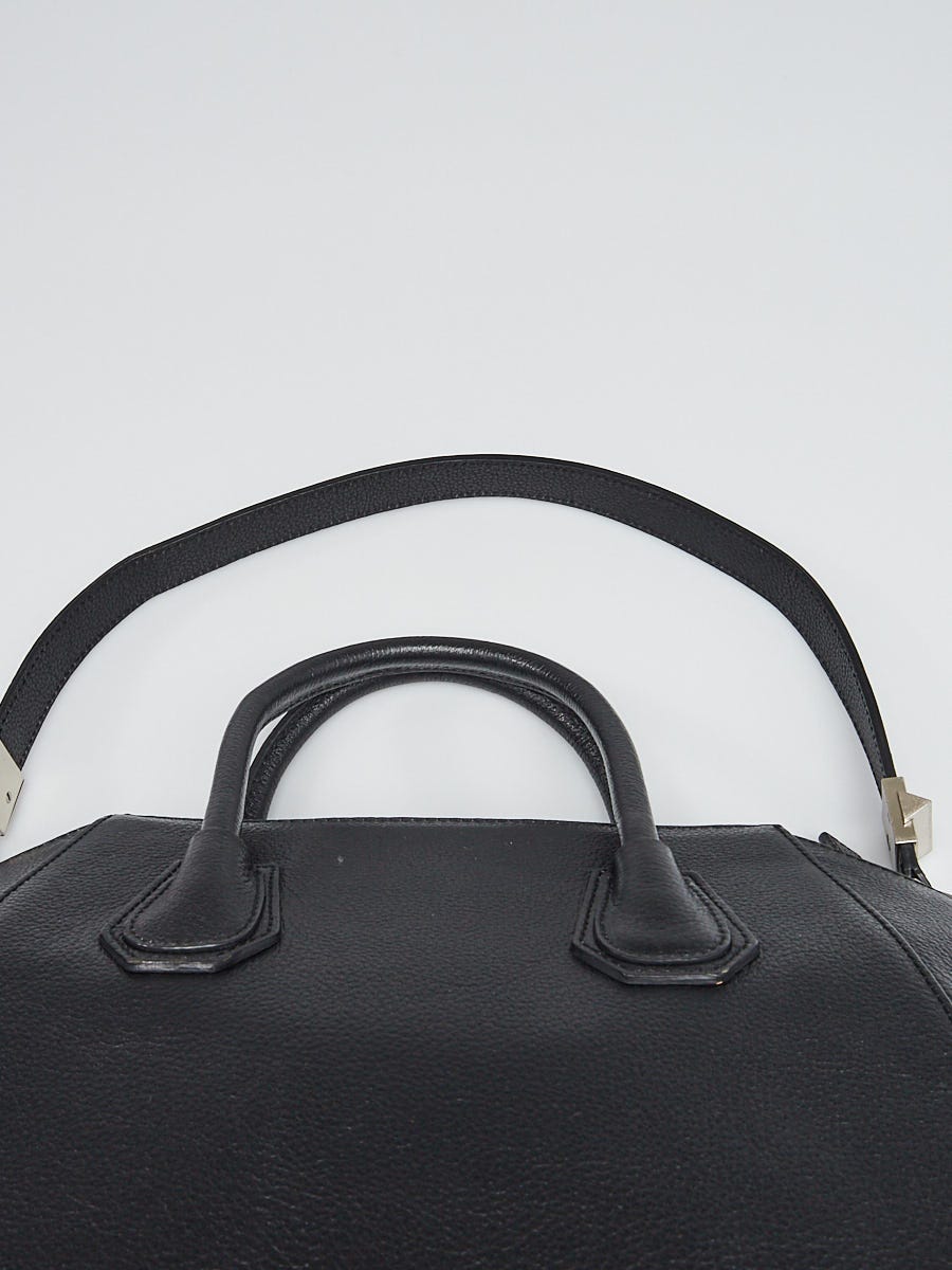 Givenchy Antigona Tote Sugar Goatskin Mini Black in Leather with  Silver-Tone - US