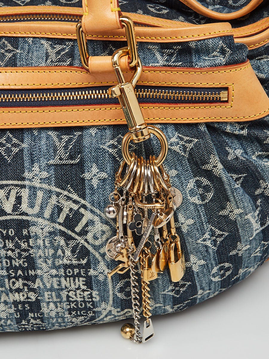 Louis Vuitton Limited Edition Blue Denim Monogram Denim Porte