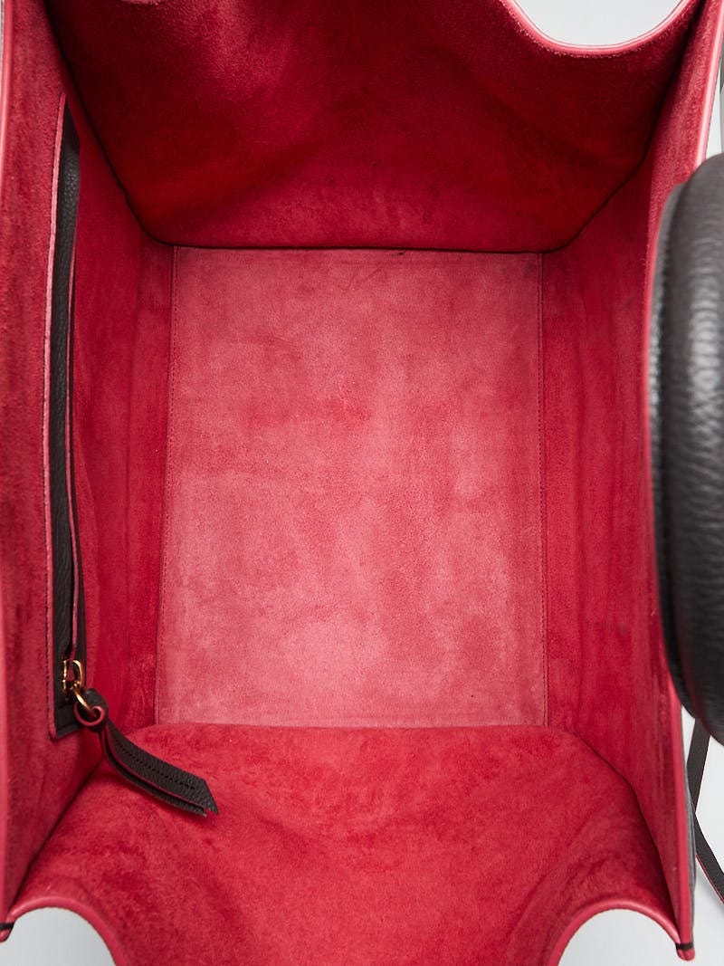 トートバッグ × ヴィンテージ(中古) Celine Medium Red Phantom Luggage Handbag CELINE Supple Calfskin Medium Phantom Luggage Red 1271292