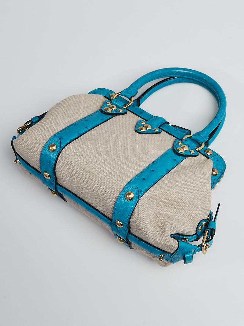 Louis Vuitton Sac de Nuit Toile Trianon Canvas Ostrich MM - Neutrals Handle  Bags, Handbags - LOU787580