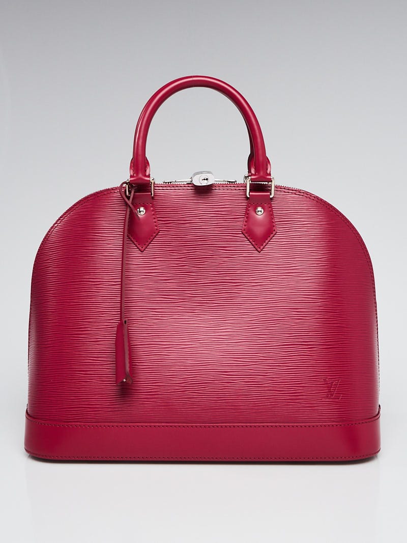 Louis Vuitton Alma GM Fuchsia Epi Leather Handbag