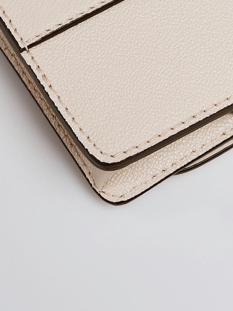Burberry Limestone Grained Leather Mini Buckle Phone Bag