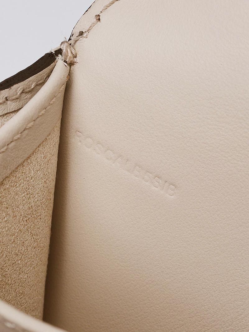 Burberry Limestone Grained Leather Mini Buckle Phone Bag