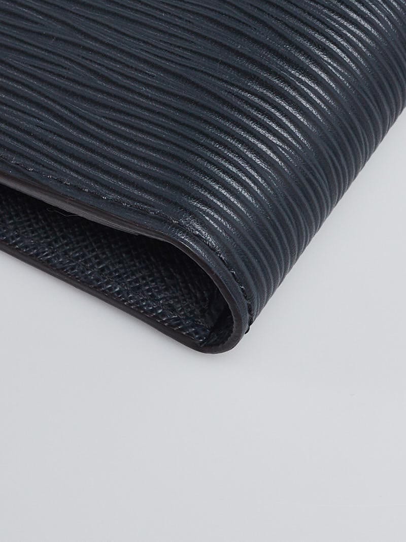 Louis Vuitton Navy Blue Epi Leather Stripes Brazza Wallet