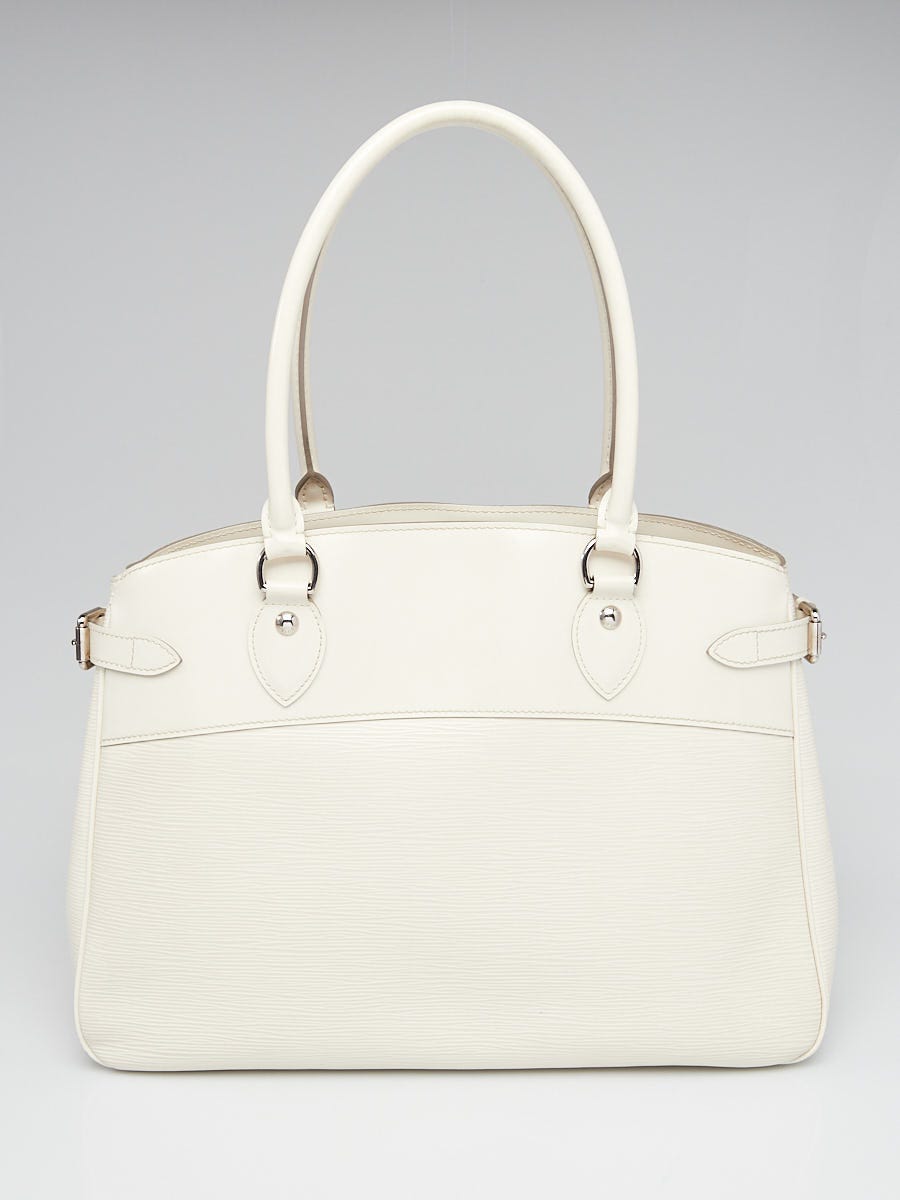 Louis Vuitton White Epi Leather Passy GM Shoulder Bag