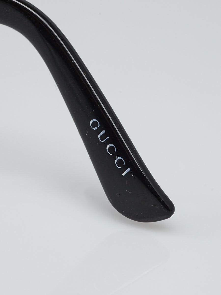 Gucci Black/Silver Frame GG Oversized Frame Sunglasses-2830