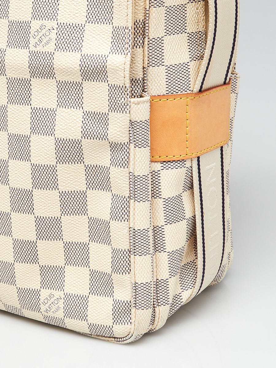 Louis Vuitton 2006 Pre-owned Damier Azur Naviglio Shoulder Bag - White
