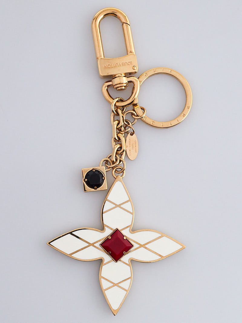 Louis Vuitton Goldtone Metal Into The Flower Key Holder and Bag
