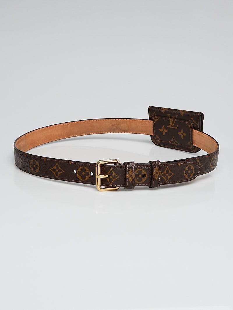 Louis Vuitton Monogram Canvas Men's Belt, Gently Used