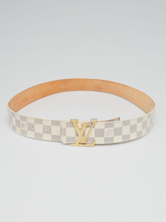 Louis Vuitton Damier Azur LV Initiales Belt Size 95/38