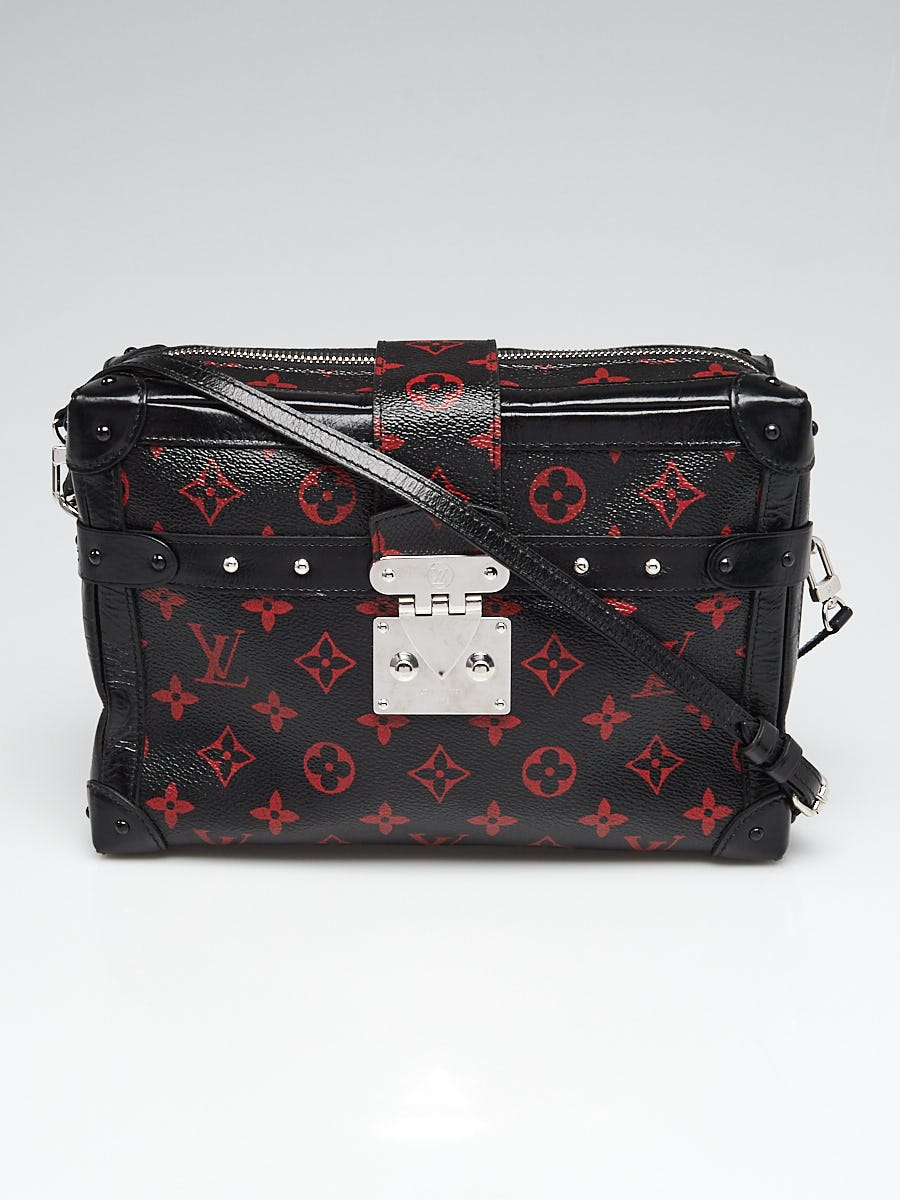 Louis Vuitton, Bags, Louis Vuitton Petite Malle Soft Gm Black Red Monog