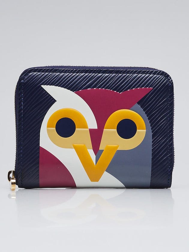 Louis Vuitton Limited Edition Iris Epi Leather Night Bird Zippy Coin Purse