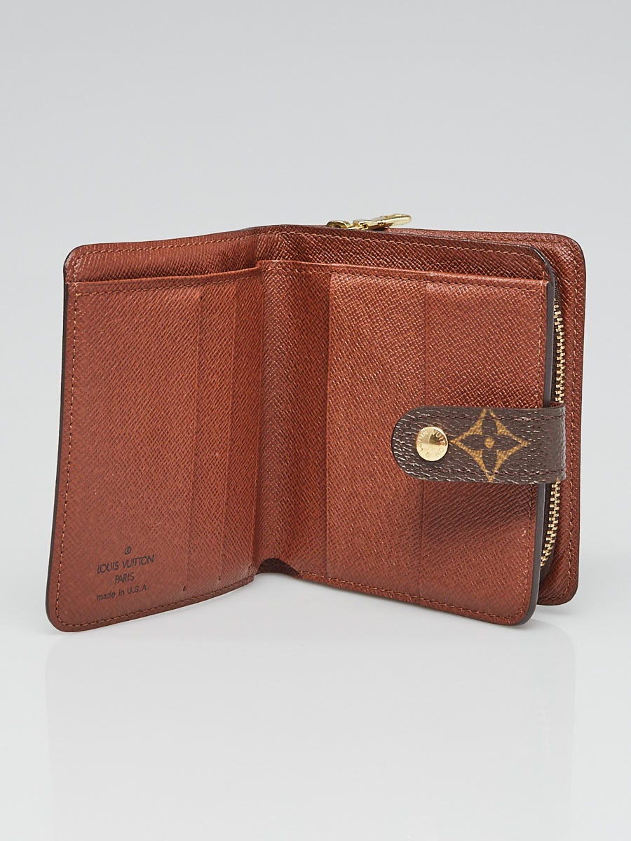 Louis Vuitton Monogram Canvas Zip Compact Wallet | Yoogi's