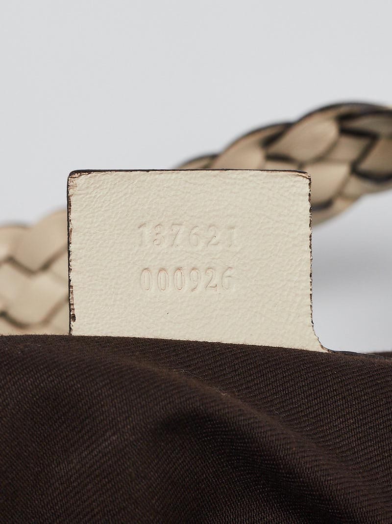 Gucci Beige/White GG Canvas Pelham Medium Shoulder Bag | Yoogi's