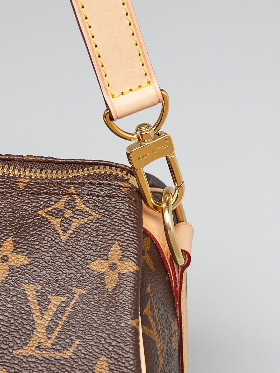 LOUIS VUITTON Monogram Pochette AR1928 with gold chain strap
